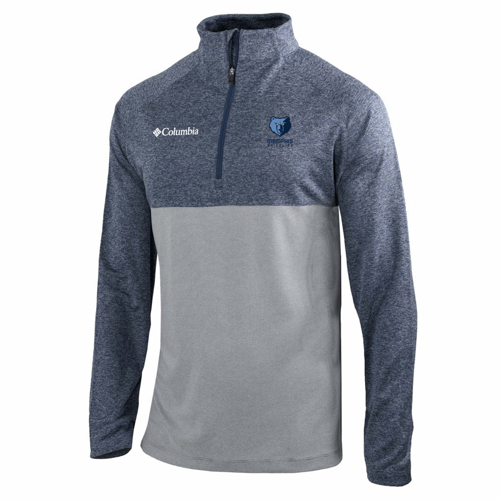 Memphis Grizzlies Omni-Wick Rockin' It Quarter-Zip Top - Navy | Columbia online
