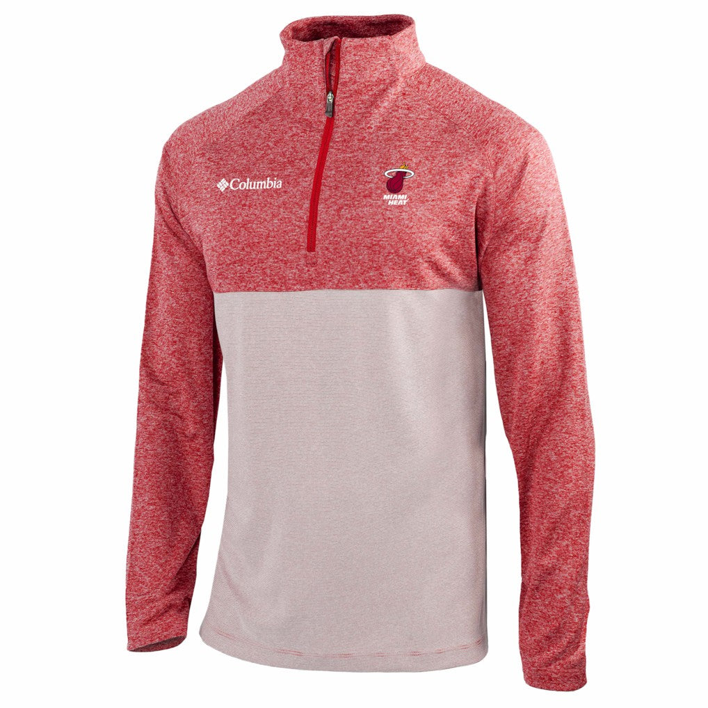 Miami Heat Omni-Wick Rockin' It Quarter-Zip Top - Red | Columbia on sale