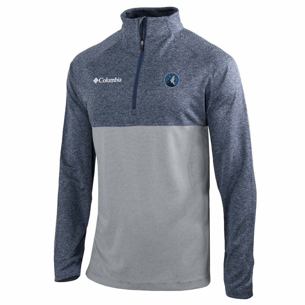 Minnesota Timberwolves Omni-Wick Rockin' It Quarter-Zip Top - Navy | Columbia on sale