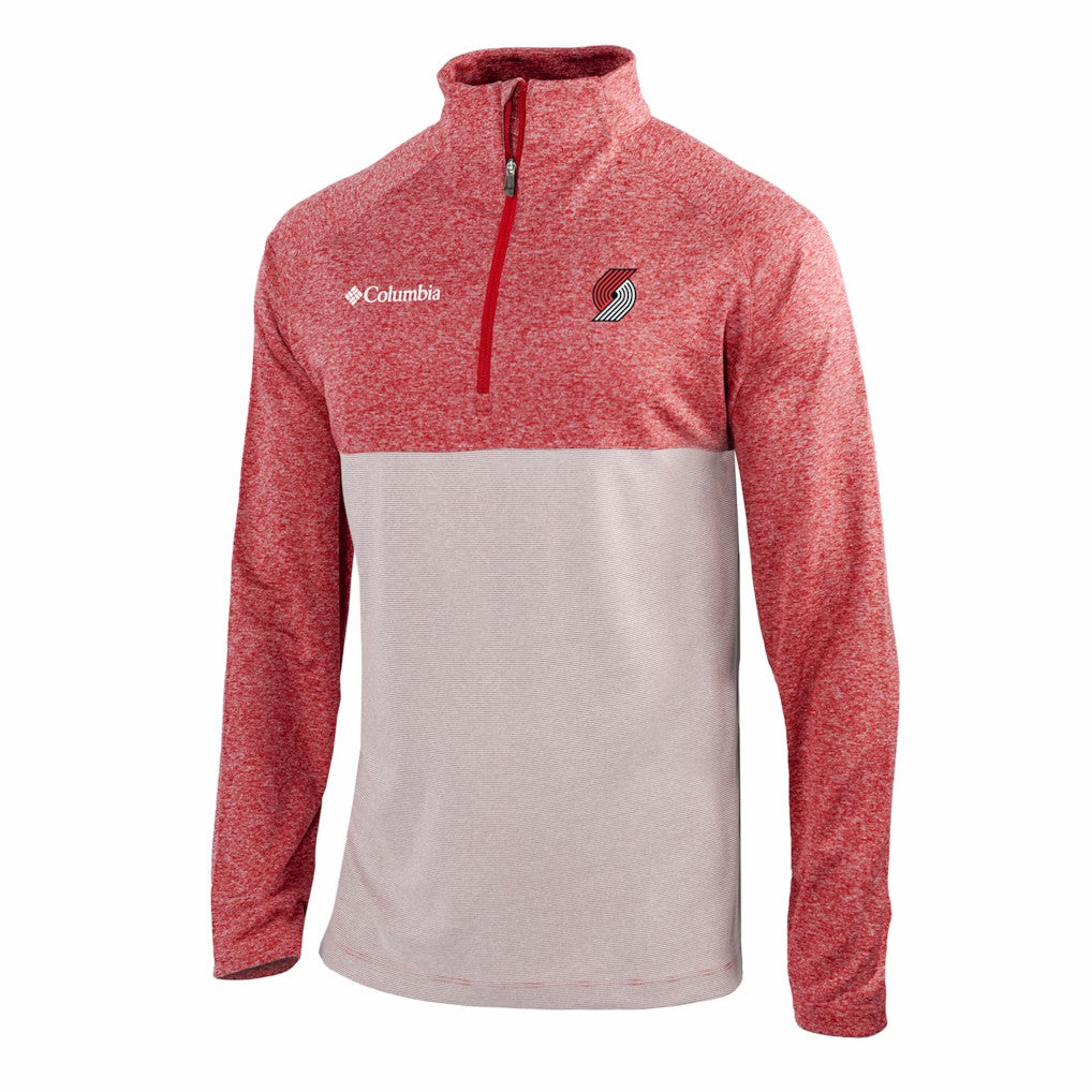 Portland Trail Blazers Omni-Wick Rockin' It Quarter-Zip Top - Red | Columbia cheap