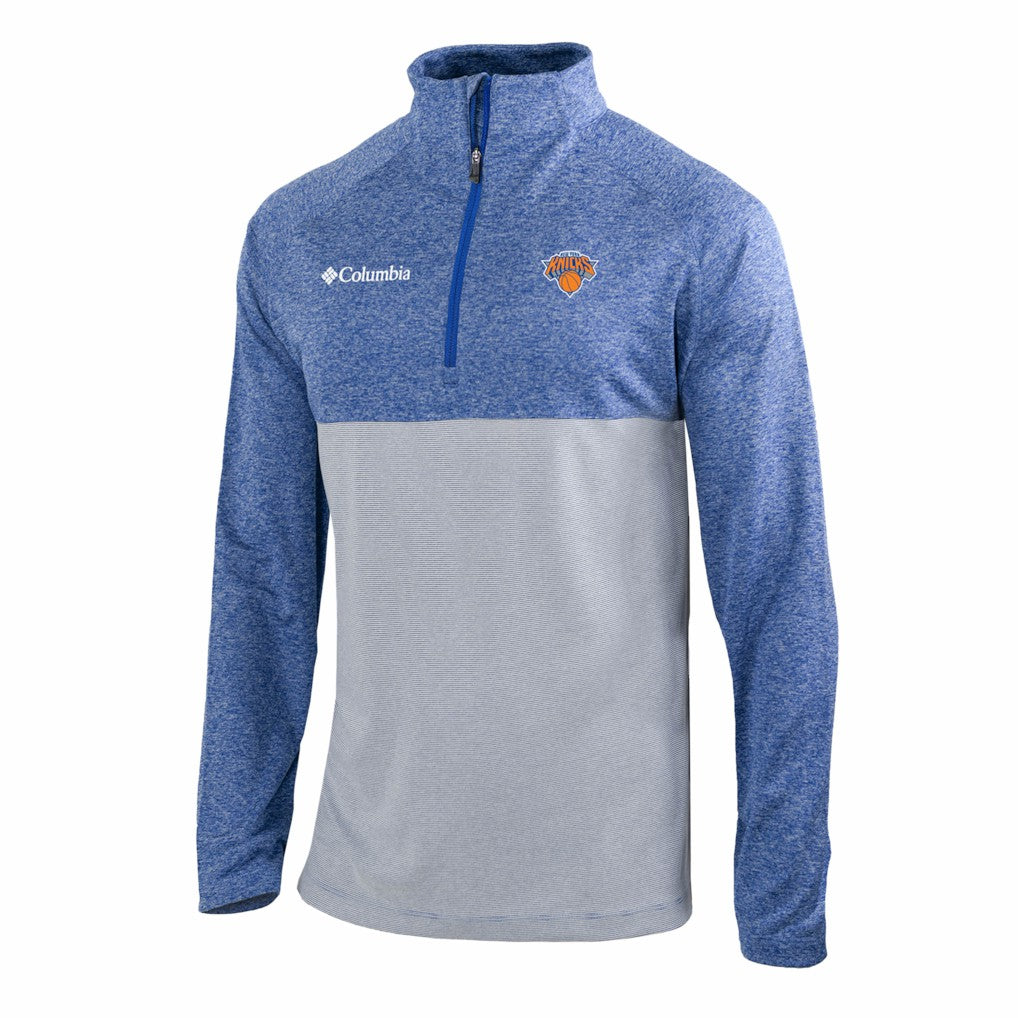 New York Knicks Omni-Wick Rockin' It Quarter-Zip Top - Blue | Columbia shop