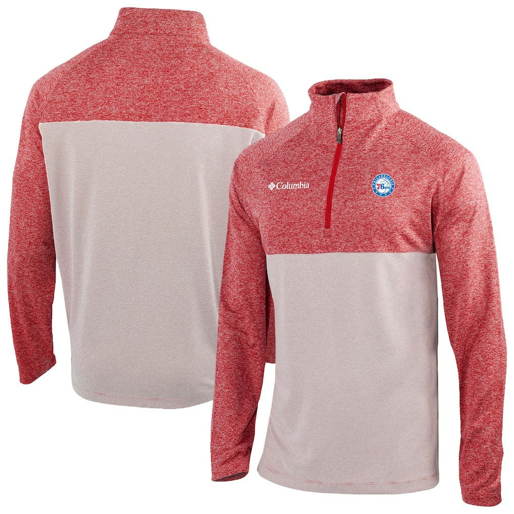 Philadelphia 76ers Omni-Wick Rockin' It Quarter-Zip Top - Red | Columbia sale