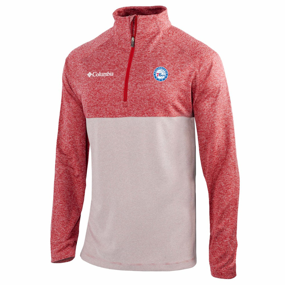 Philadelphia 76ers Omni-Wick Rockin' It Quarter-Zip Top - Red | Columbia sale