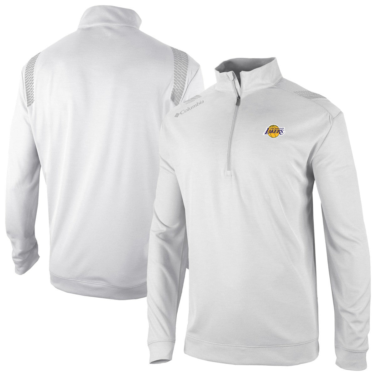 Los Angeles Lakers Oakland Downs Omni-Wick Quarter-Zip Top - White | Columbia outlet