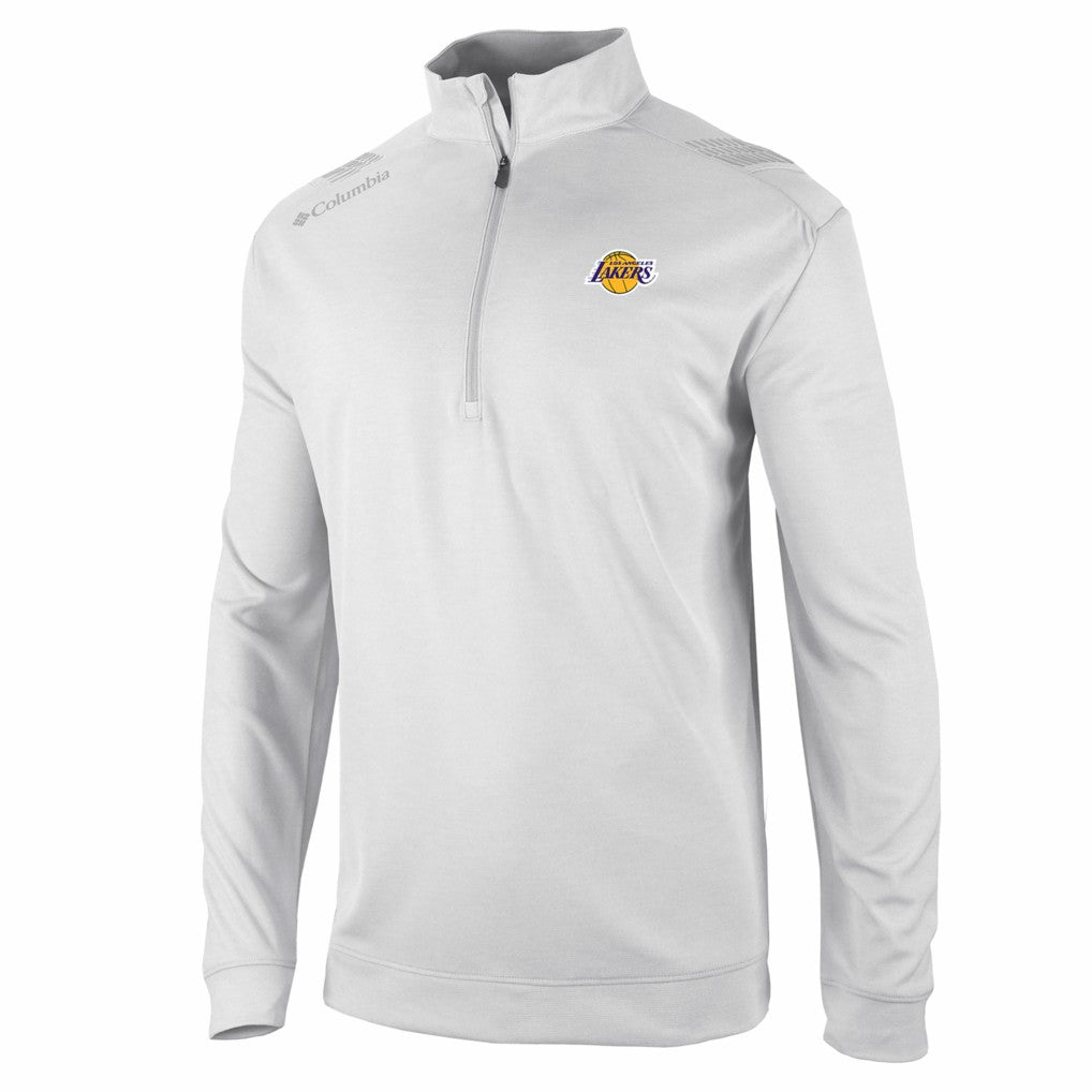 Los Angeles Lakers Oakland Downs Omni-Wick Quarter-Zip Top - White | Columbia outlet