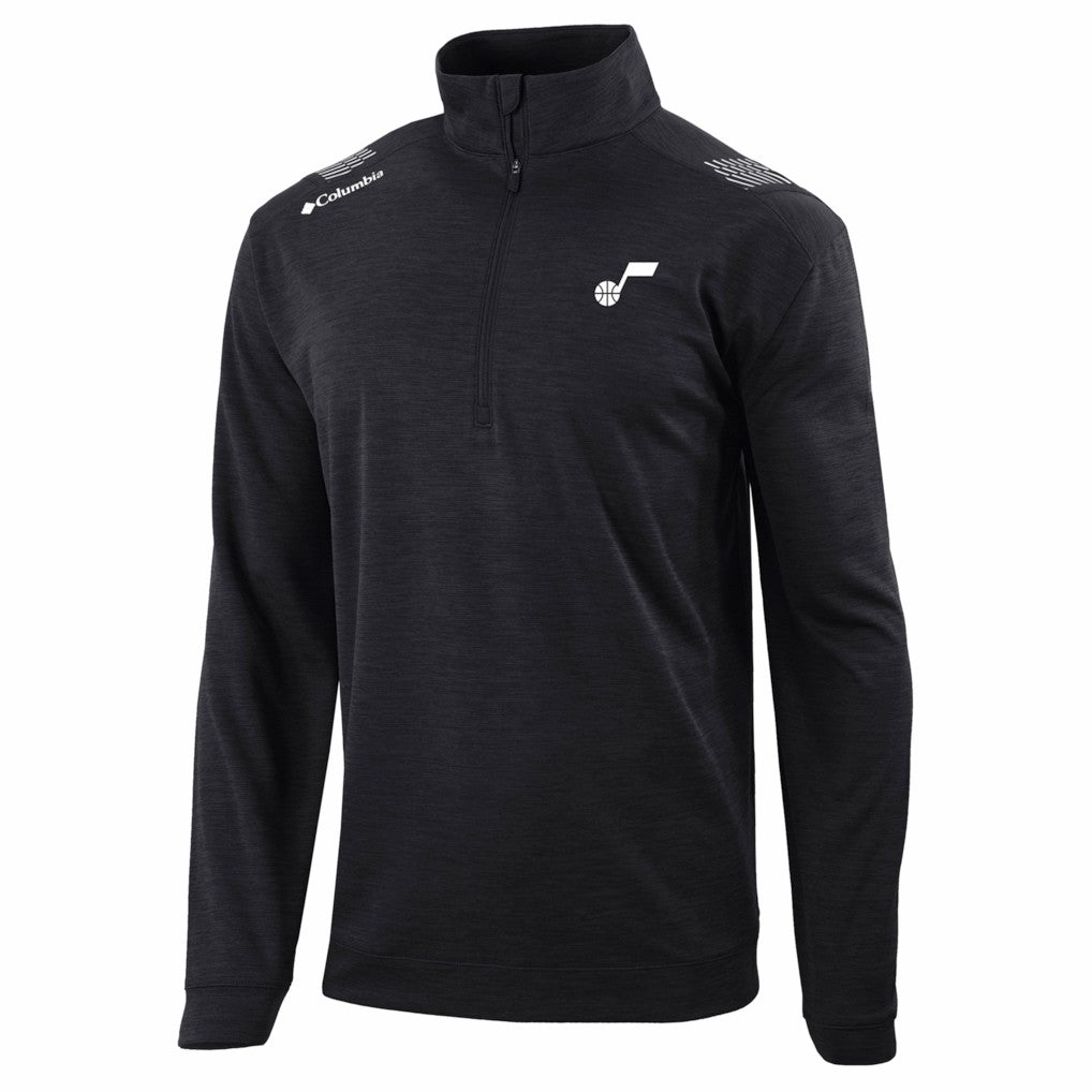 Utah Jazz Oakland Downs Omni-Wick Quarter-Zip Top - Black | Columbia on sale