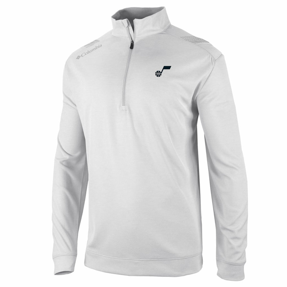 Utah Jazz Oakland Downs Omni-Wick Quarter-Zip Top - White | Columbia for sale