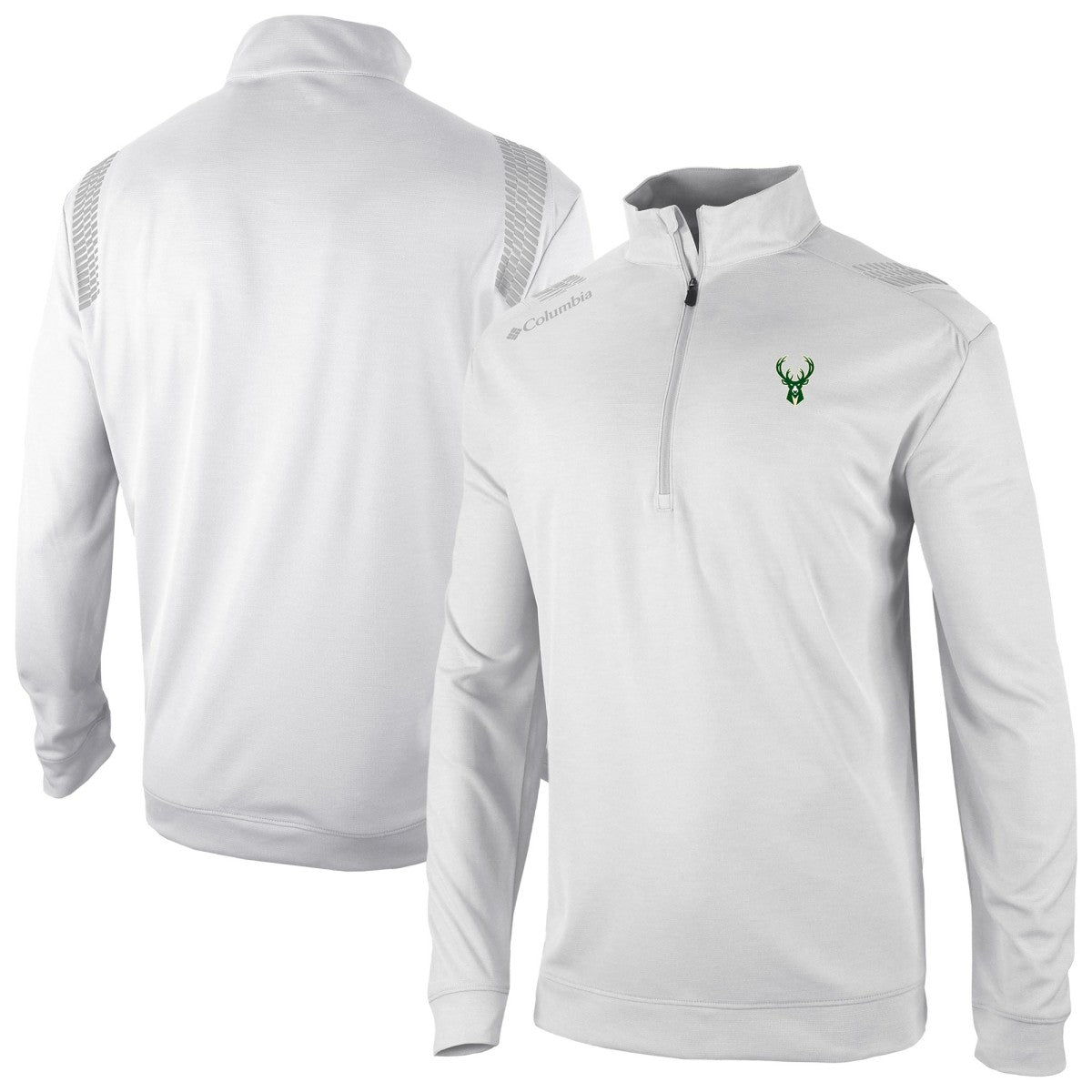 Milwaukee Bucks Oakland Downs Omni-Wick Quarter-Zip Top - White | Columbia discount