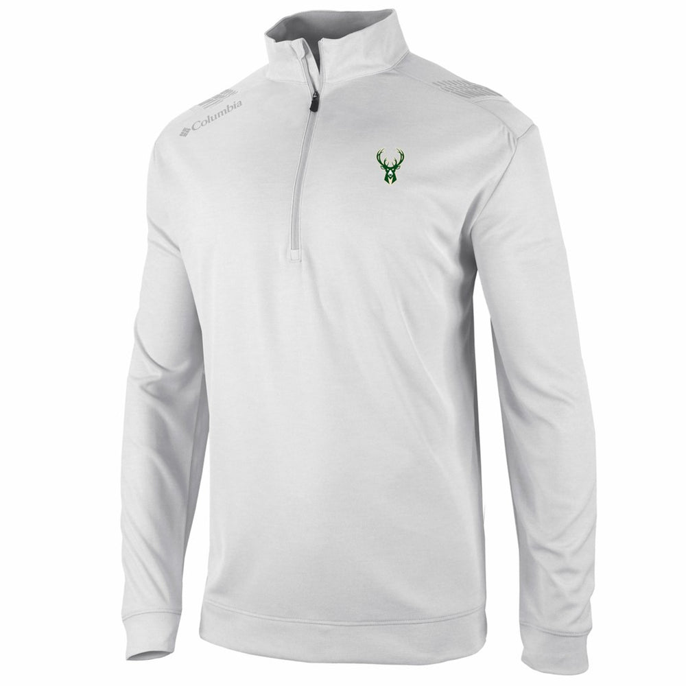Milwaukee Bucks Oakland Downs Omni-Wick Quarter-Zip Top - White | Columbia discount