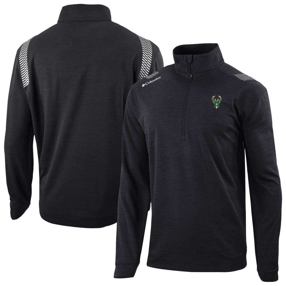 Milwaukee Bucks Oakland Downs Omni-Wick Quarter-Zip Top - Black | Columbia cheap