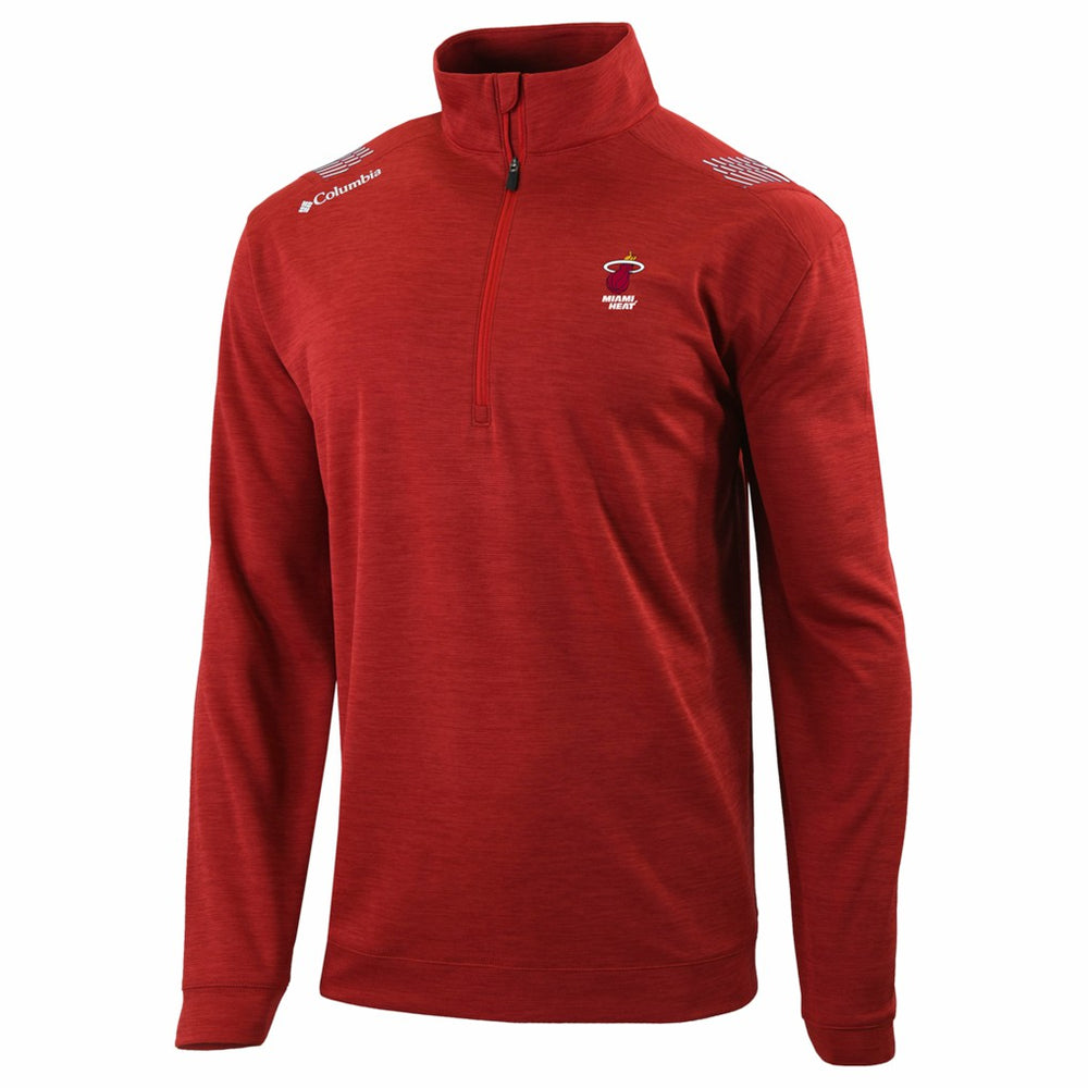 Miami Heat Oakland Downs Omni-Wick Quarter-Zip Top - Red | Columbia outlet