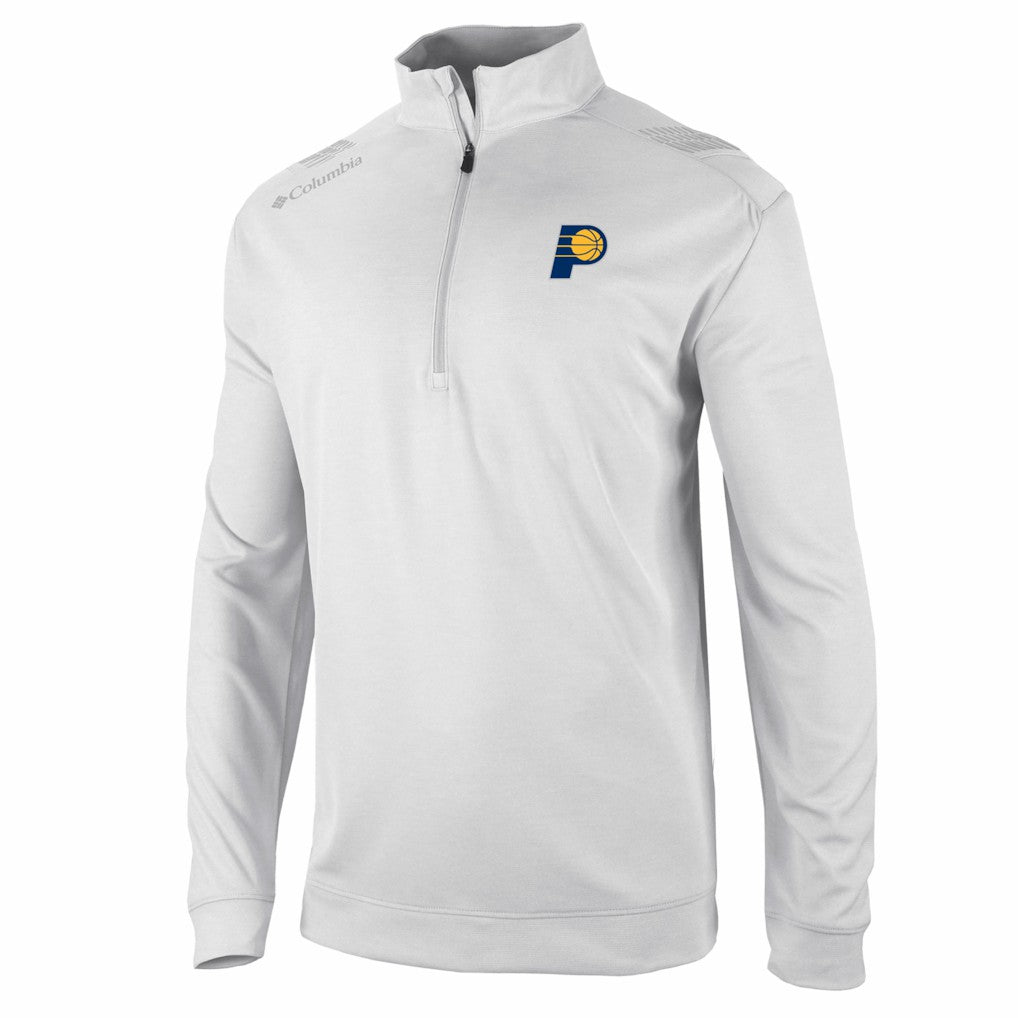 Indiana Pacers Oakland Downs Omni-Wick Quarter-Zip Top - White | Columbia sale