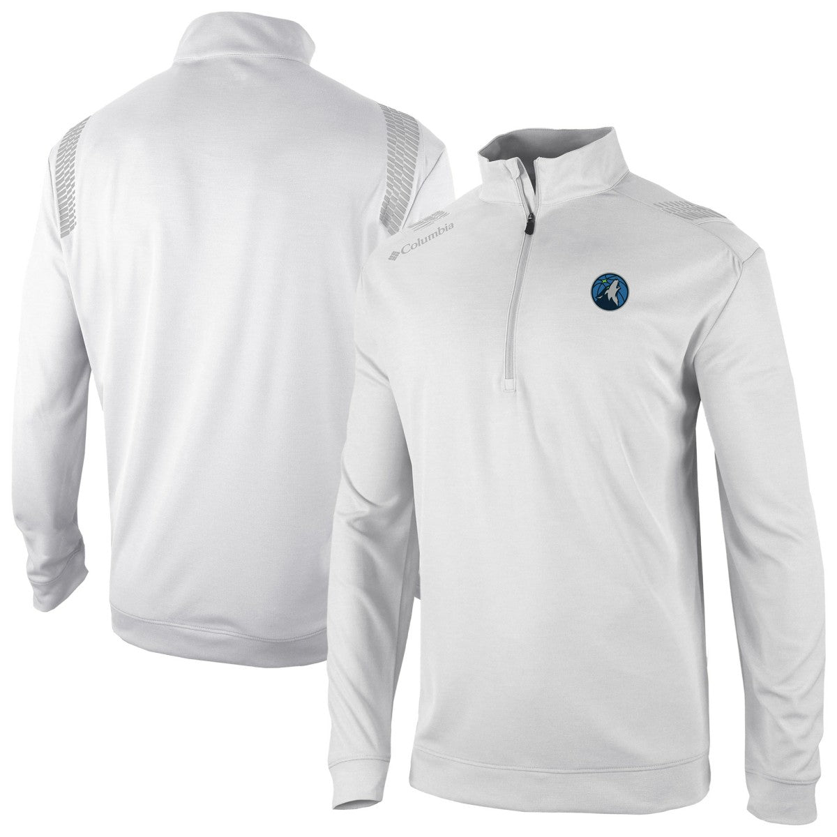 Minnesota Timberwolves Oakland Downs Omni-Wick Quarter-Zip Top - White | Columbia shop