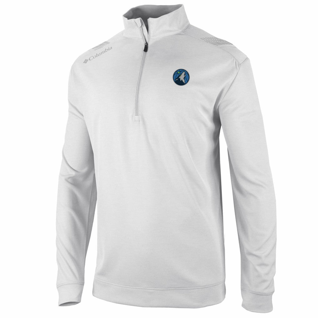 Minnesota Timberwolves Oakland Downs Omni-Wick Quarter-Zip Top - White | Columbia shop