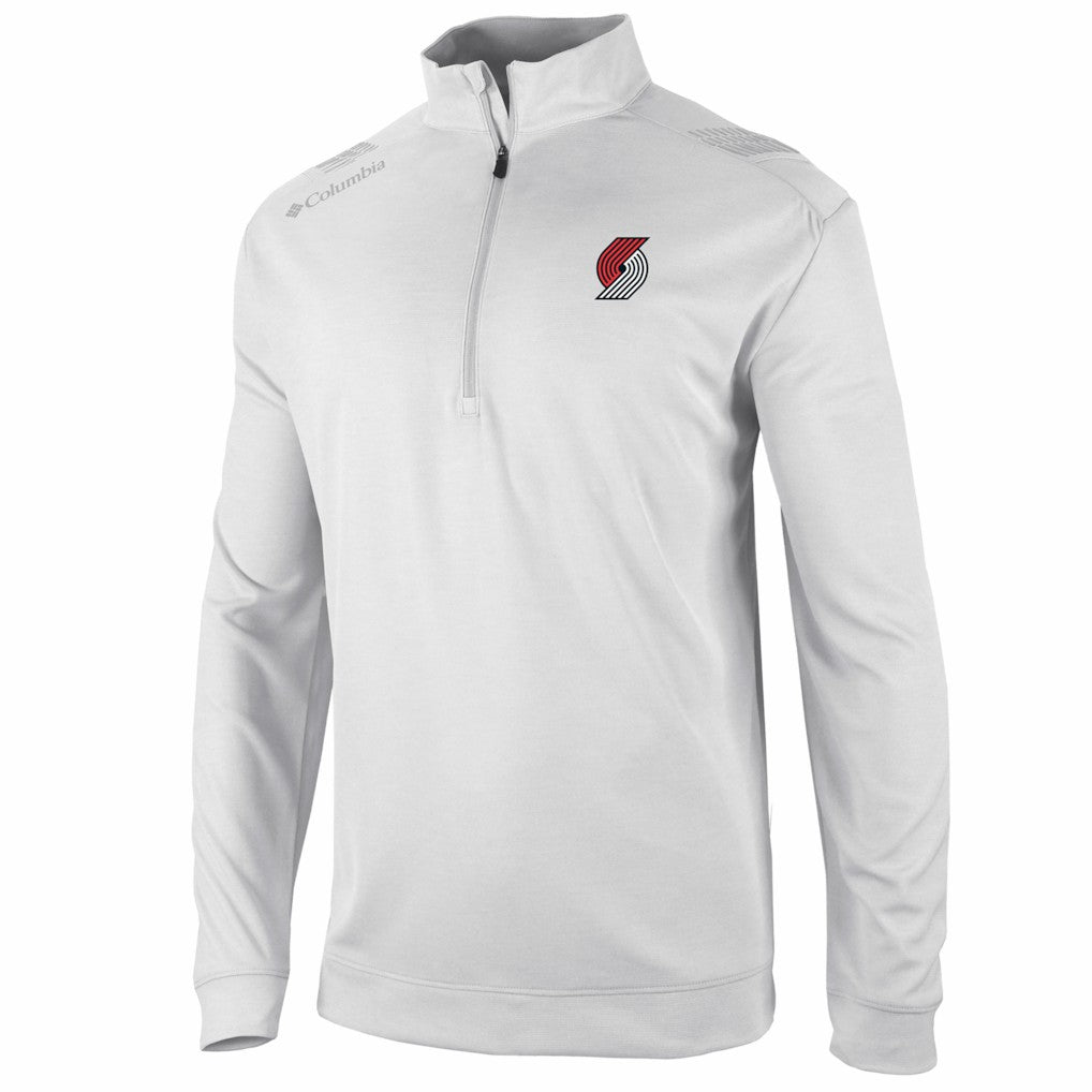 Portland Trail Blazers Oakland Downs Omni-Wick Quarter-Zip Top - White | Columbia cheap