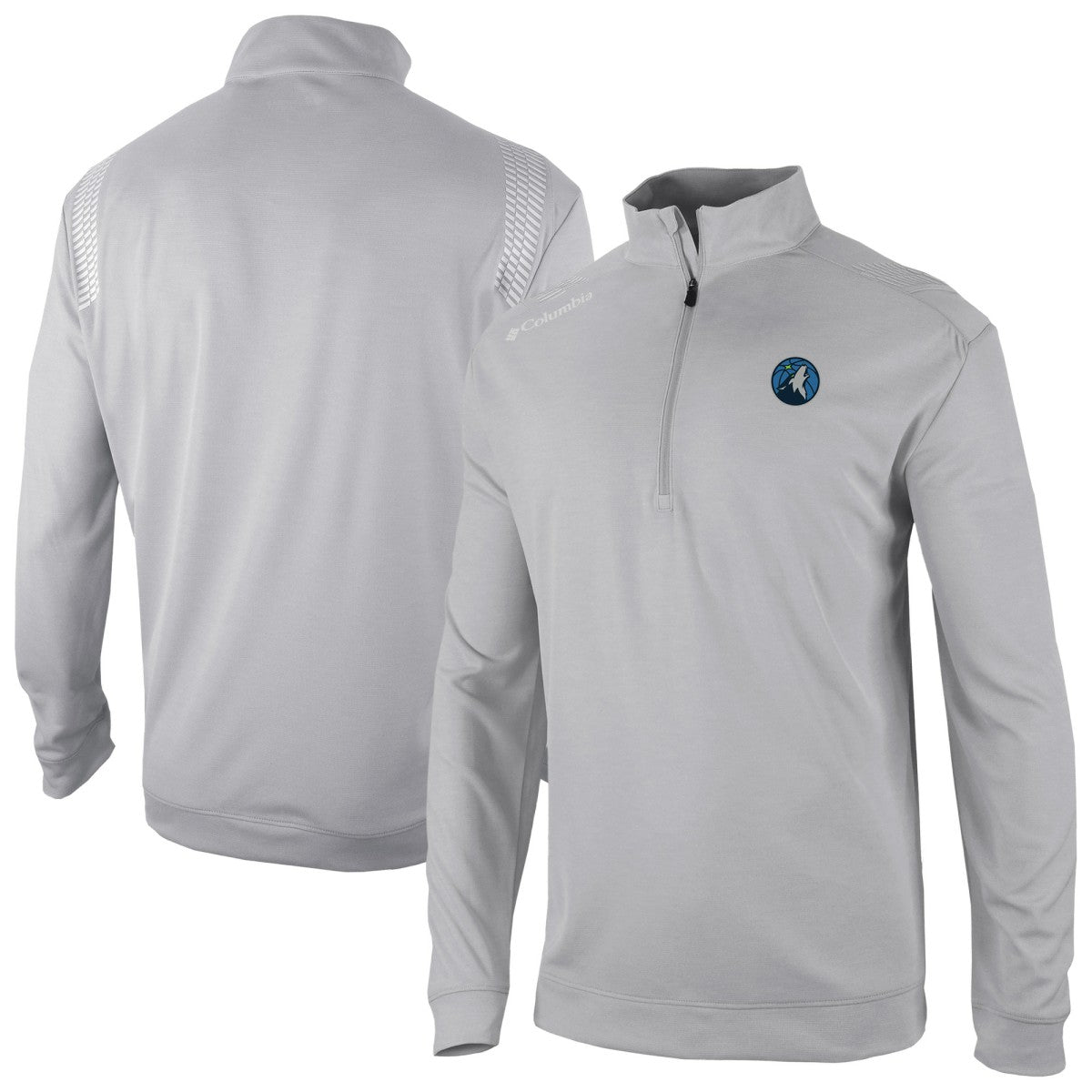 Minnesota Timberwolves Oakland Downs Omni-Wick Quarter-Zip Top - Gray | Columbia cheap