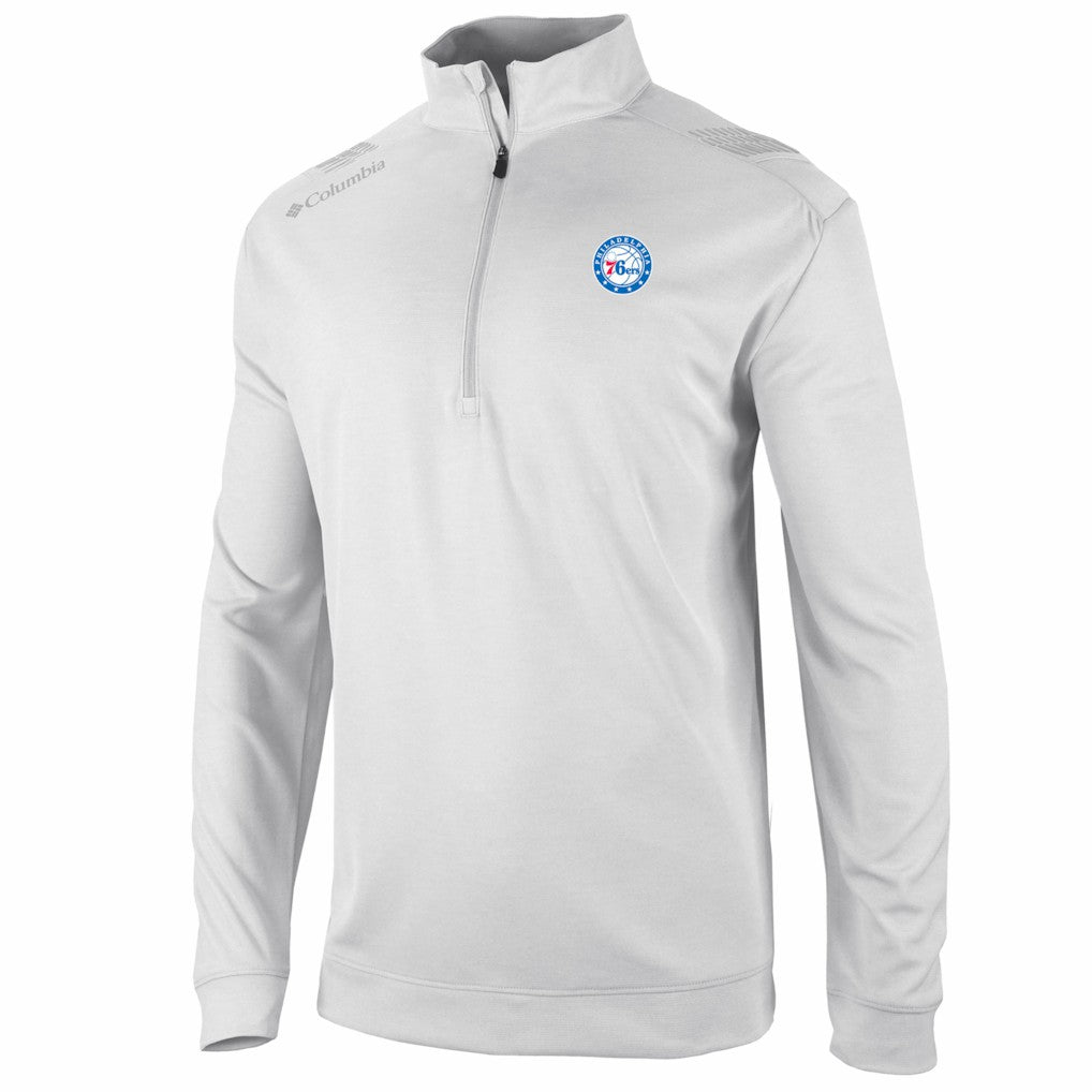 Philadelphia 76ers Oakland Downs Omni-Wick Quarter-Zip Top - White | Columbia shop