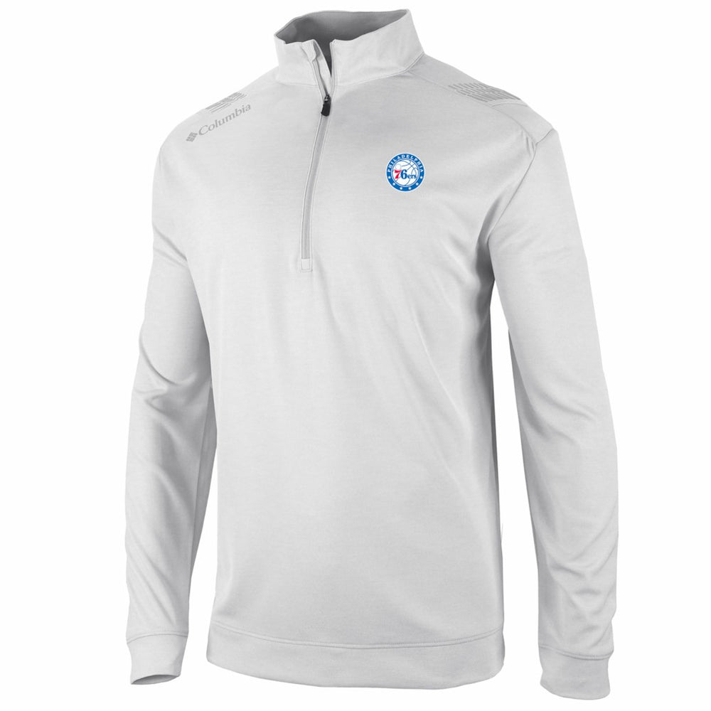 Philadelphia 76ers Oakland Downs Omni-Wick Quarter-Zip Top - White | Columbia shop