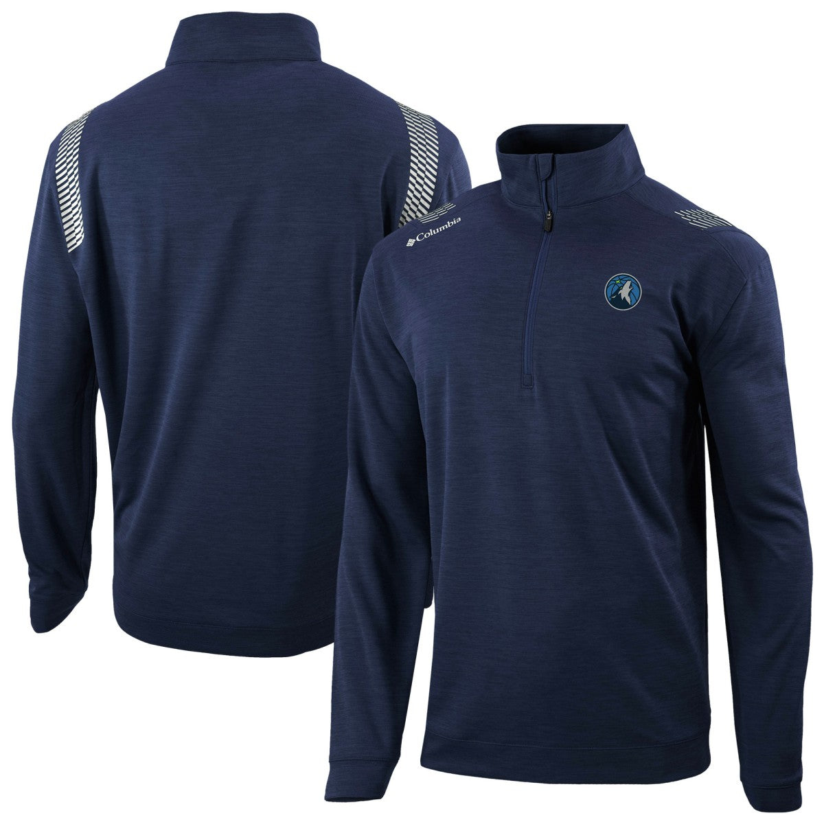 Minnesota Timberwolves Oakland Downs Omni-Wick Quarter-Zip Top - Navy | Columbia cheap