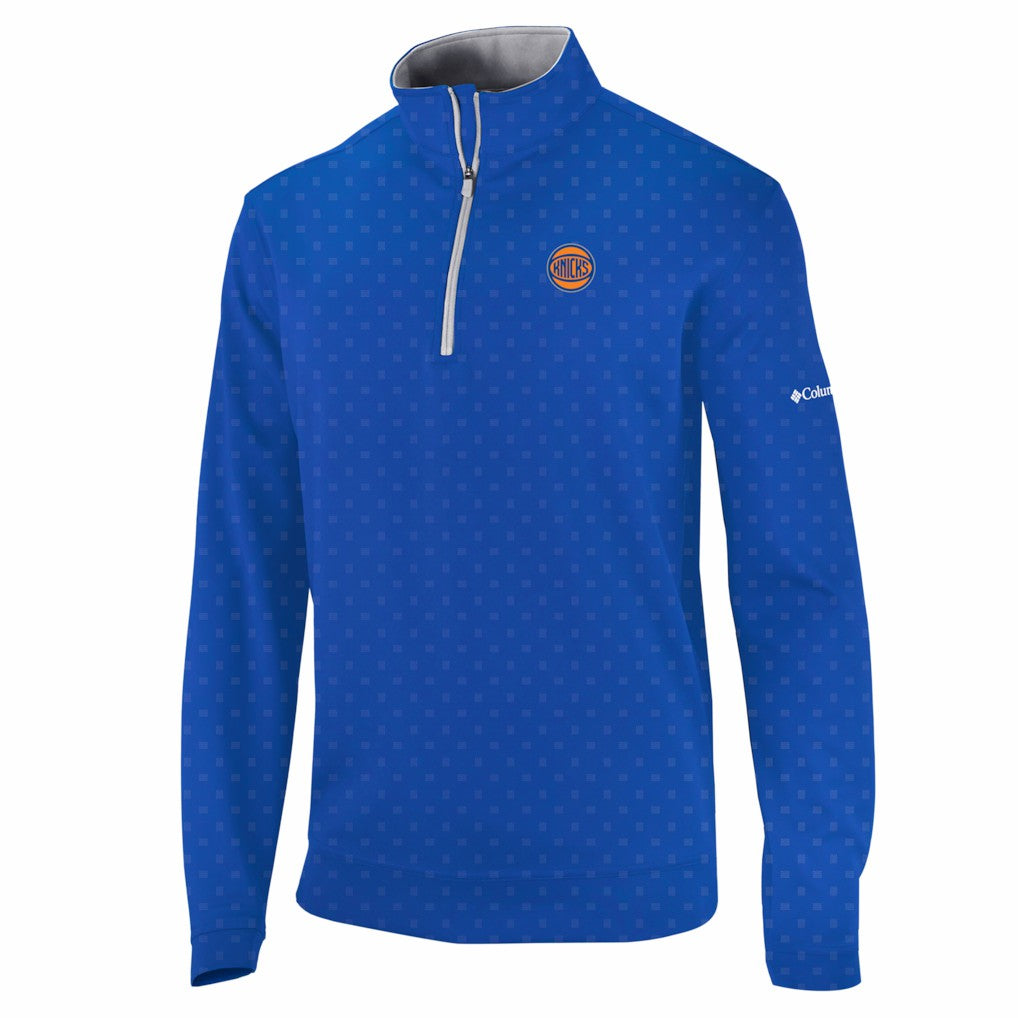 New York Knicks Wickham Hills Omni-Wick Quarter-Zip Jacket - Blue | Columbia sale