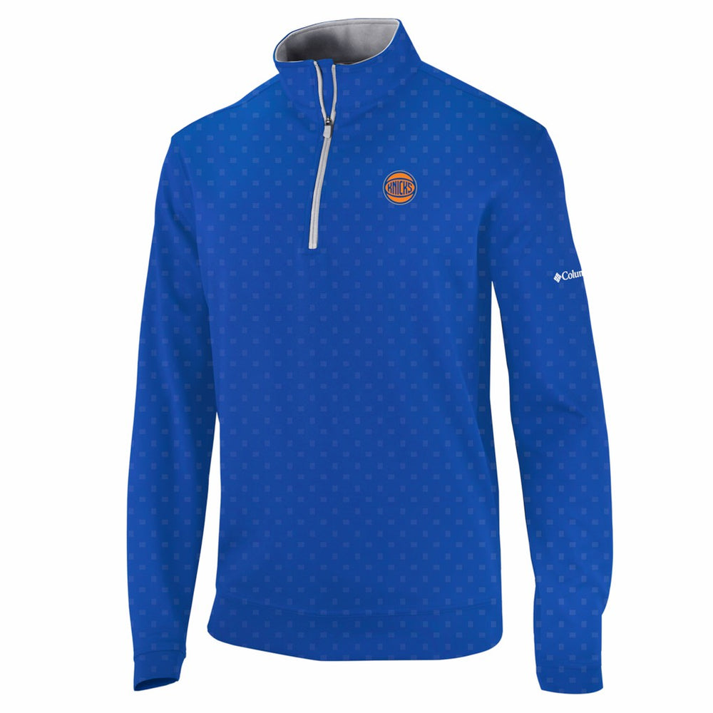 New York Knicks Wickham Hills Omni-Wick Quarter-Zip Jacket - Blue | Columbia sale