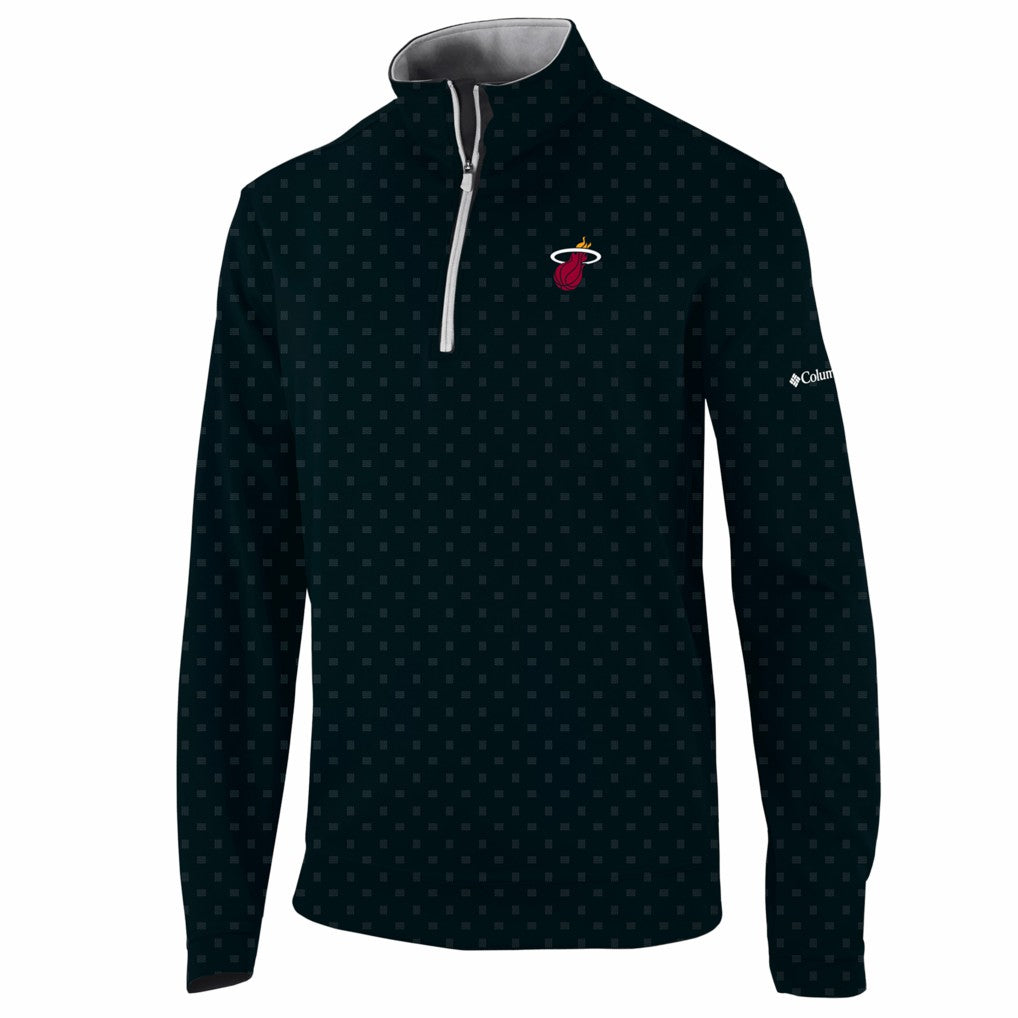 Miami Heat Wickham Hills Omni-Wick Quarter-Zip Jacket - Black | Columbia shop