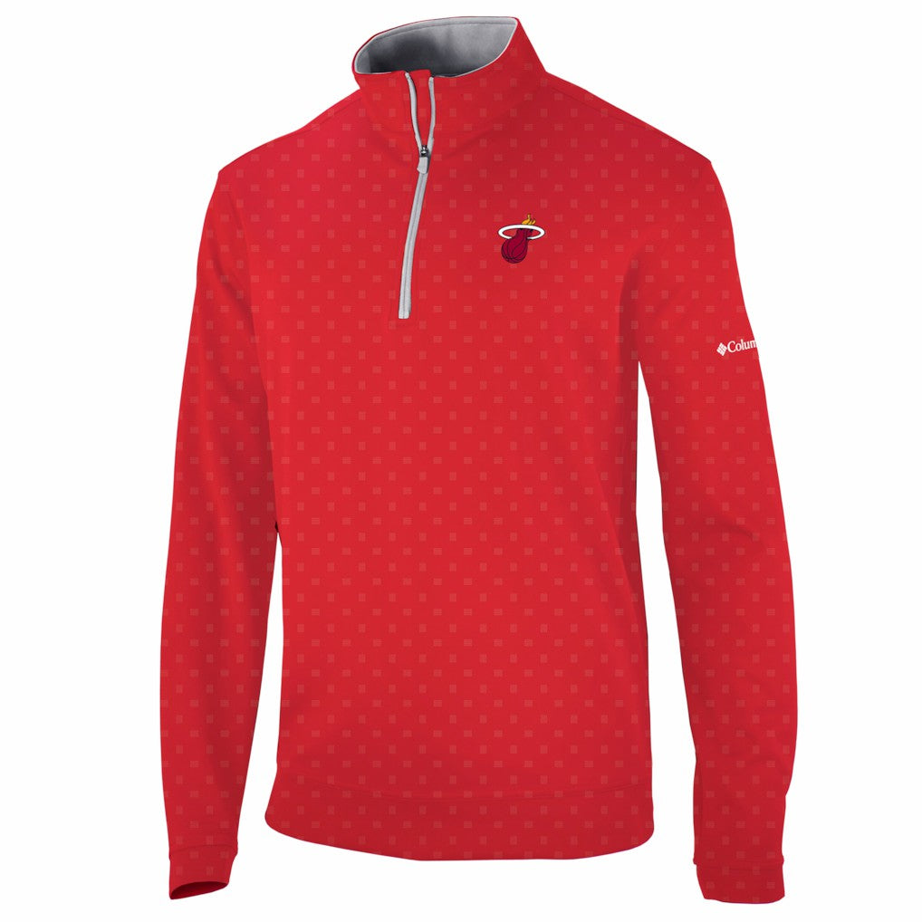 Miami Heat Wickham Hills Omni-Wick Quarter-Zip Jacket - Red | Columbia outlet