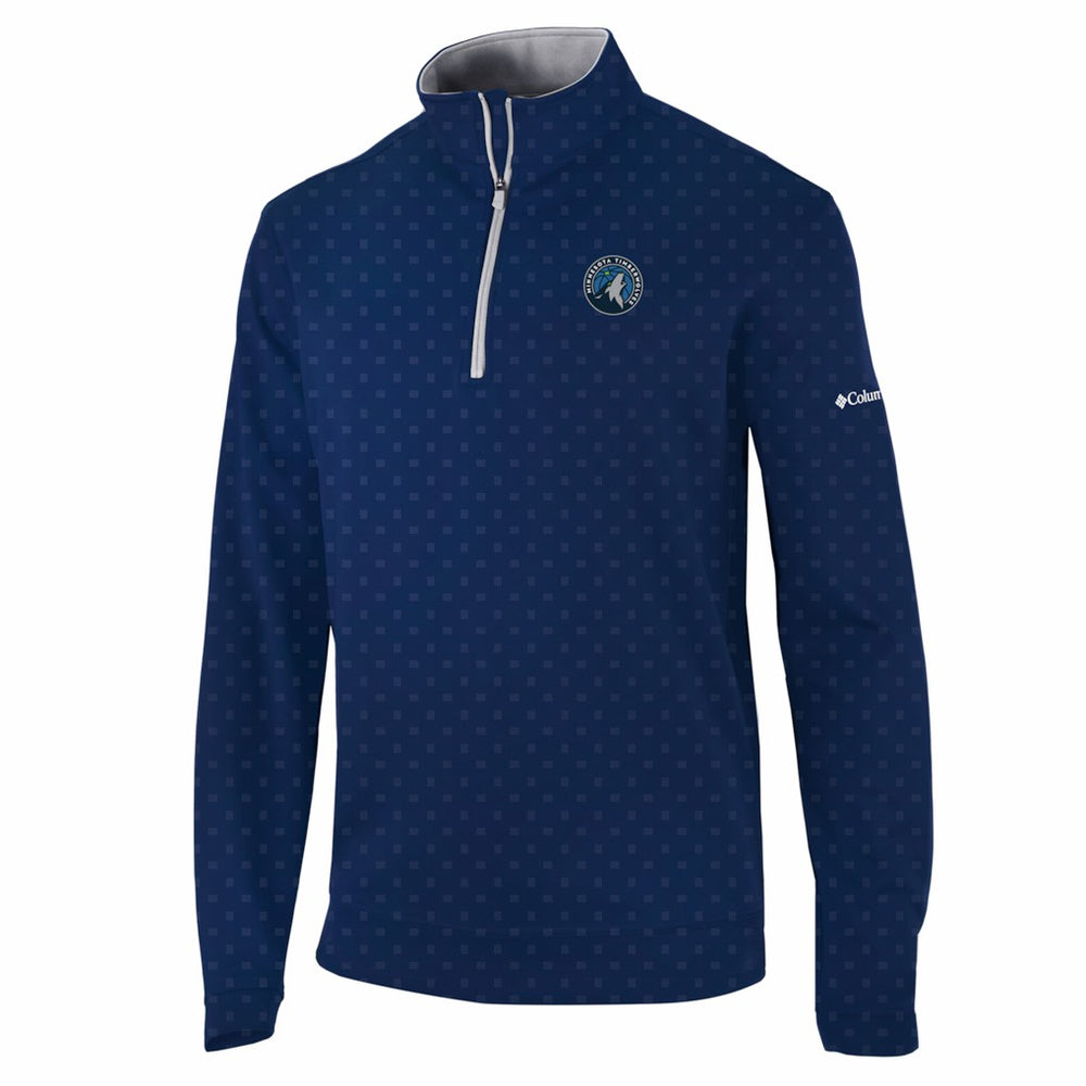 Minnesota Timberwolves Wickham Hills Omni-Wick Quarter-Zip Jacket - Navy | Columbia on sale