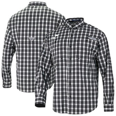 Utah Jazz Super Tamiami Omni-Shade Long Sleeve Button-Down Shirt - Black | Columbia sale