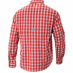 New Orleans Pelicans Super Tamiami Omni-Shade Long Sleeve Button-Down Shirt - Red | Columbia outlet