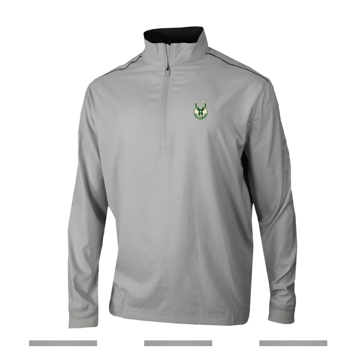 Milwaukee Bucks Omni-Wick Bogey's Paradise Quarter-Zip Top - Gray | Columbia for sale