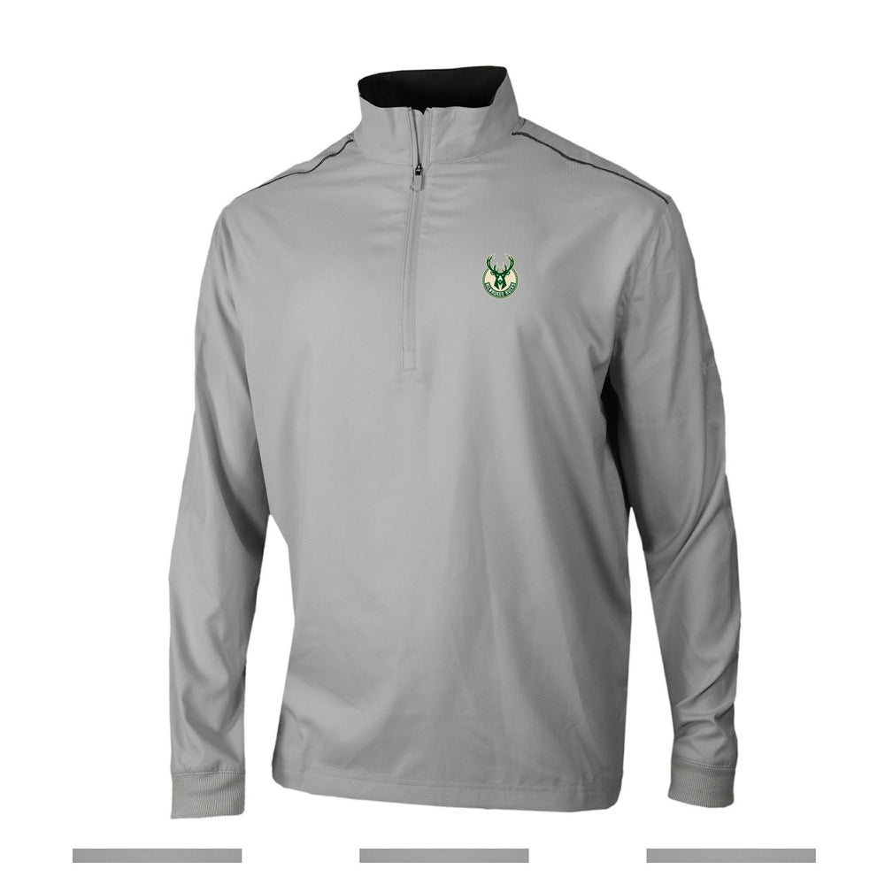 Milwaukee Bucks Omni-Wick Bogey's Paradise Quarter-Zip Top - Gray | Columbia for sale