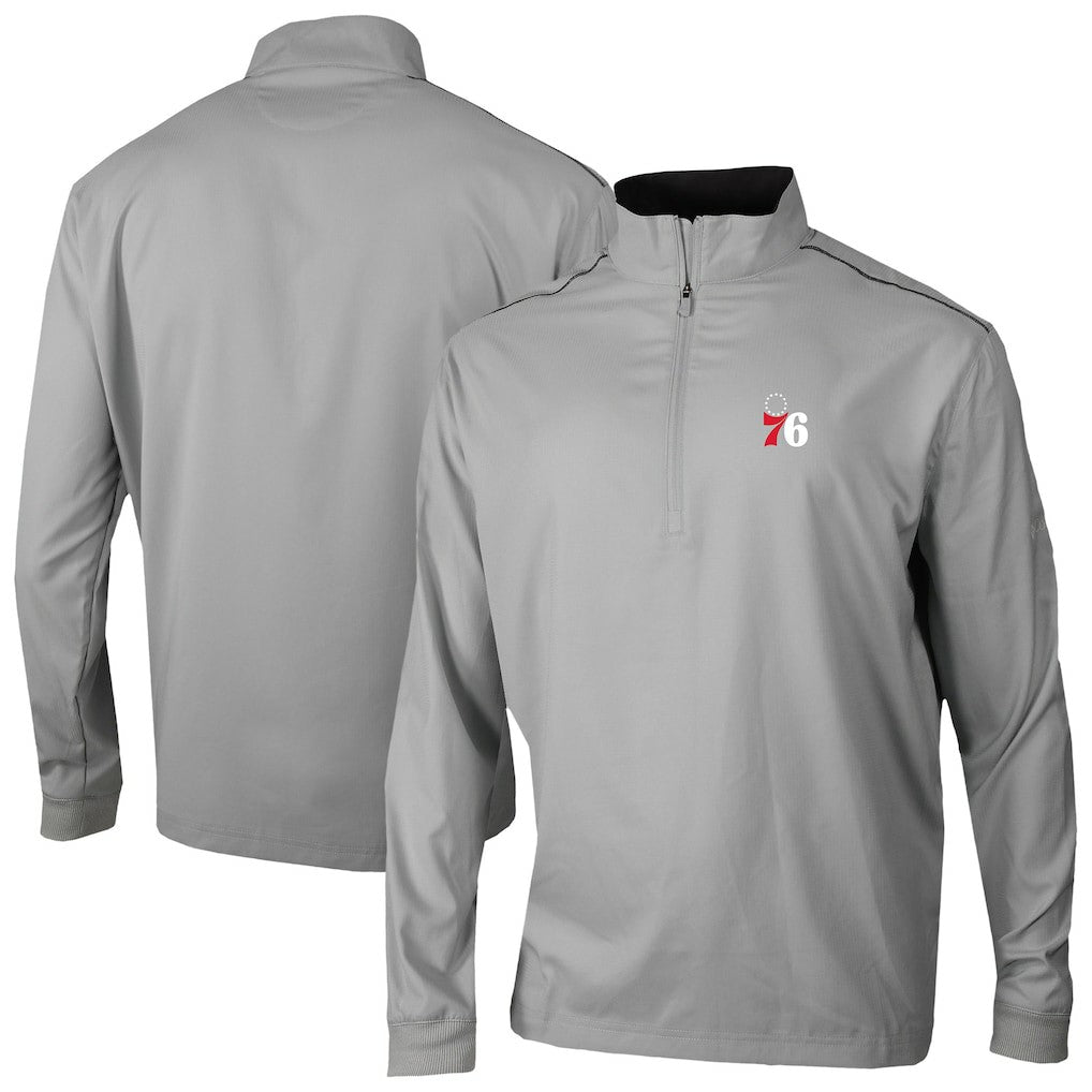 Philadelphia 76ers Omni-Wick Bogey's Paradise Quarter-Zip Top - Gray | Columbia on sale