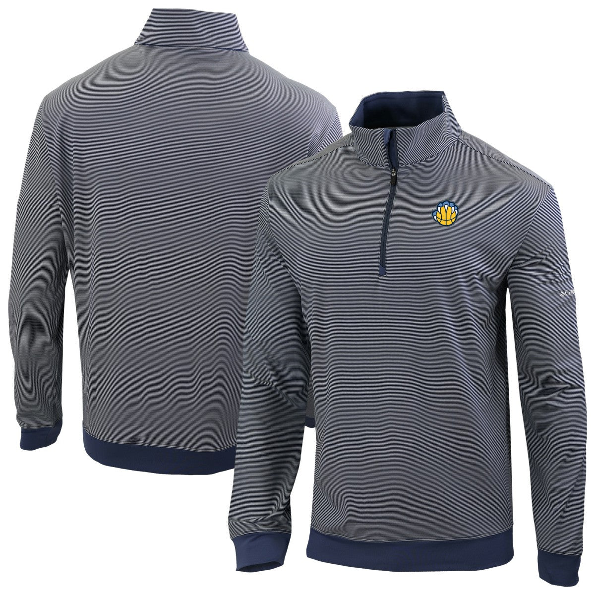 Memphis Grizzlies Omni-Wick Even Lie Quarter-Zip Top - Navy | Columbia sale