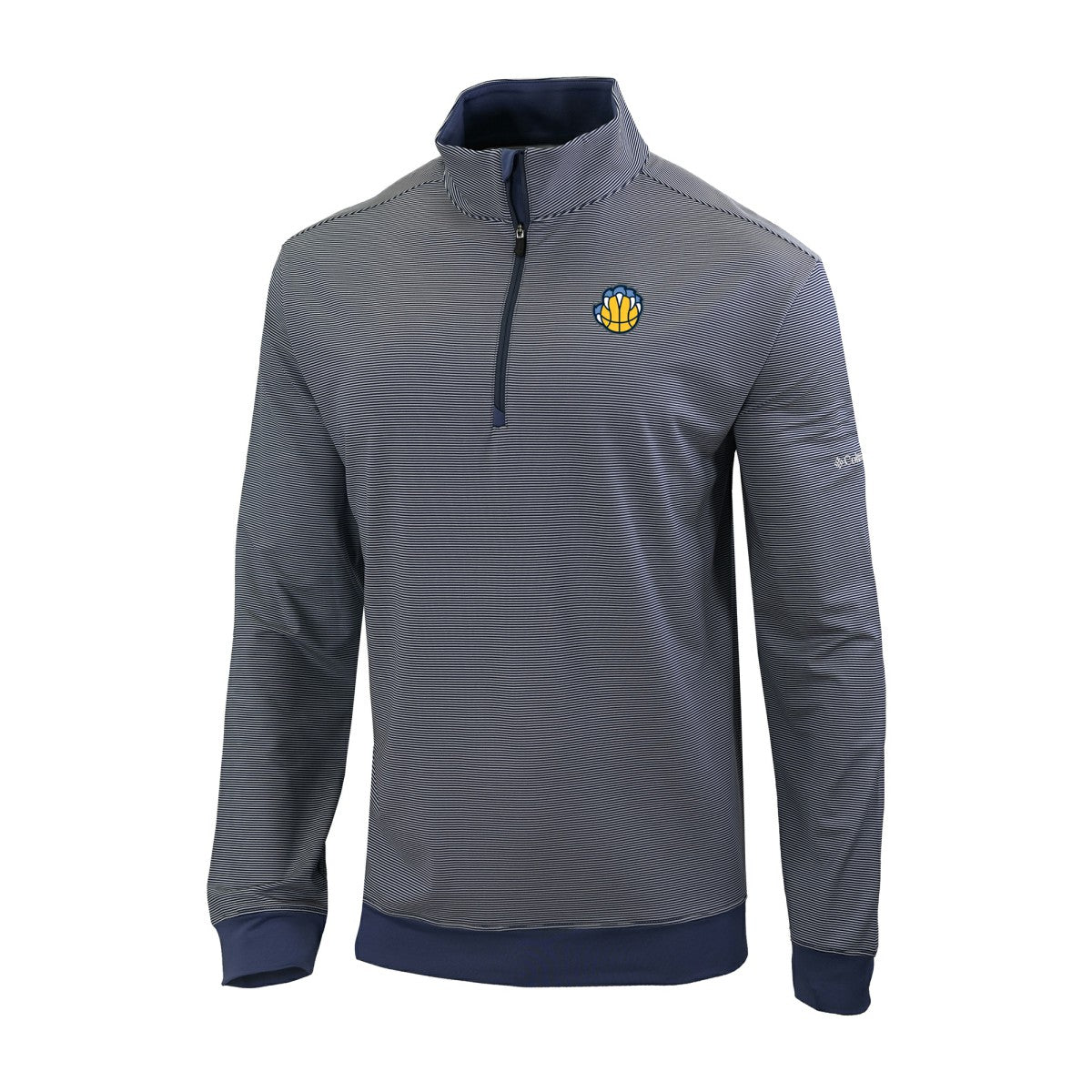 Memphis Grizzlies Omni-Wick Even Lie Quarter-Zip Top - Navy | Columbia sale