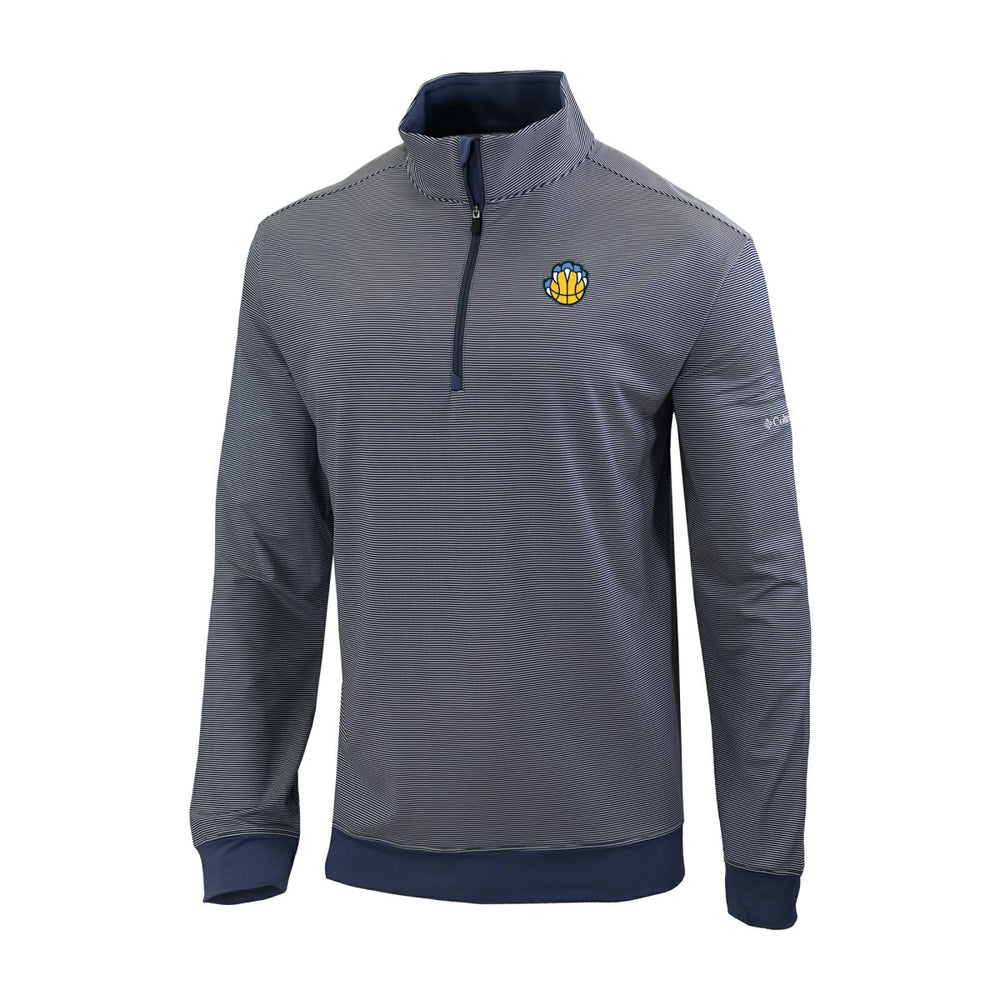 Memphis Grizzlies Omni-Wick Even Lie Quarter-Zip Top - Navy | Columbia sale