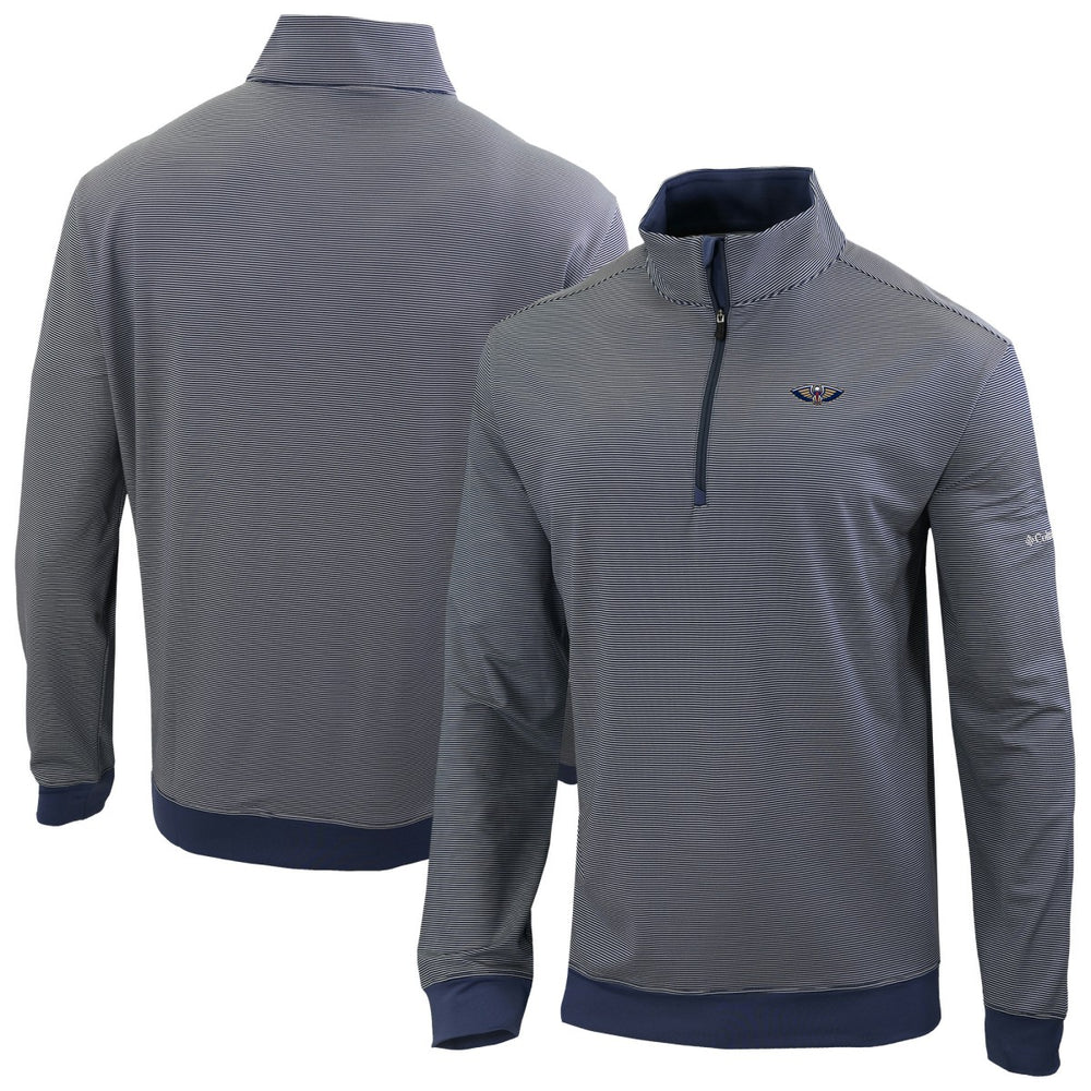 New Orleans Pelicans Omni-Wick Even Lie Quarter-Zip Top - Navy | Columbia shop