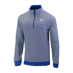 Oklahoma City Thunder Omni-Wick Even Lie Quarter-Zip Top - Blue | Columbia on sale