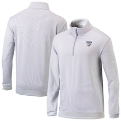Oklahoma City Thunder Omni-Wick Even Lie Quarter-Zip Top - Gray/White | Columbia outlet