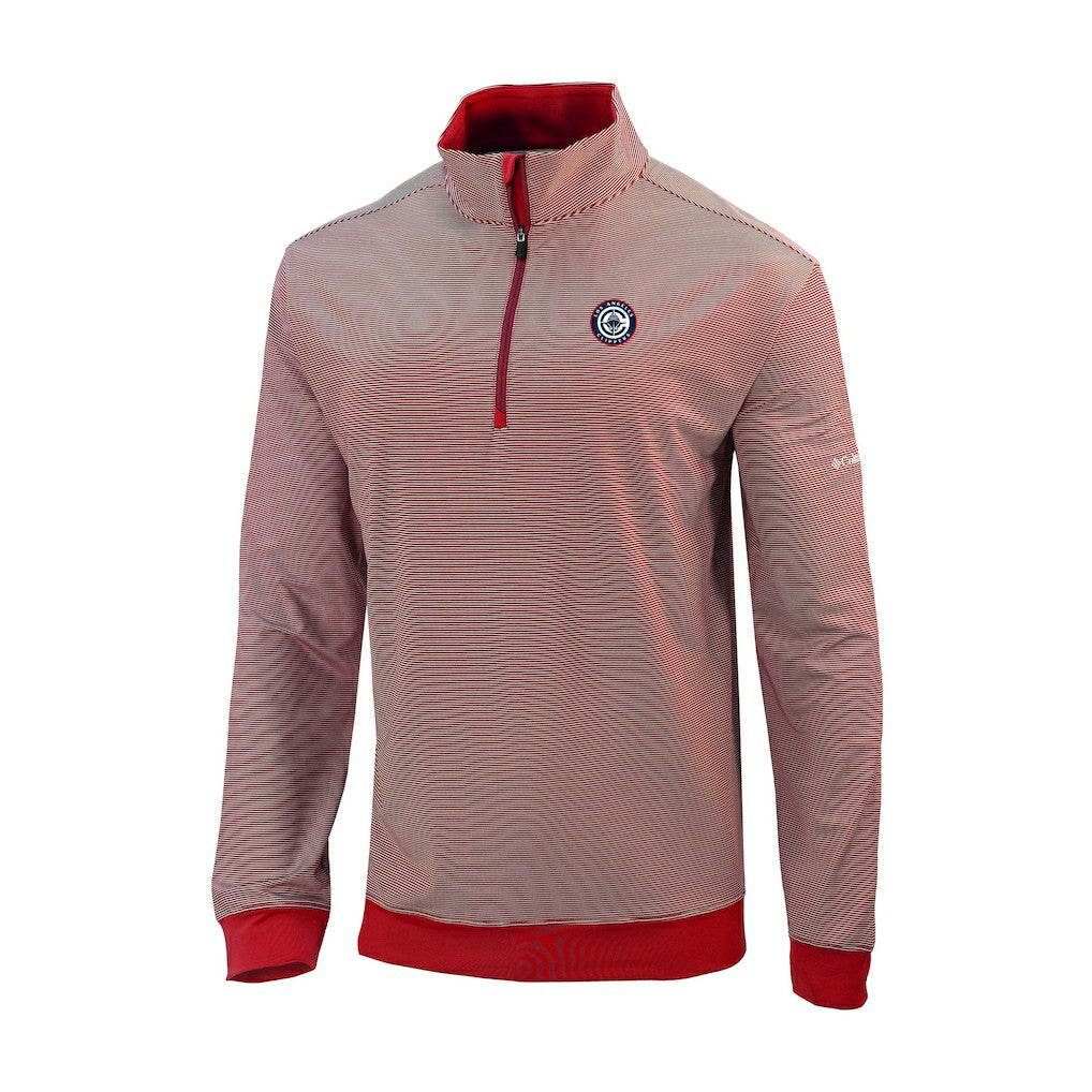 LA Clippers Omni-Wick Even Lie Quarter-Zip Top - Red | Columbia for sale