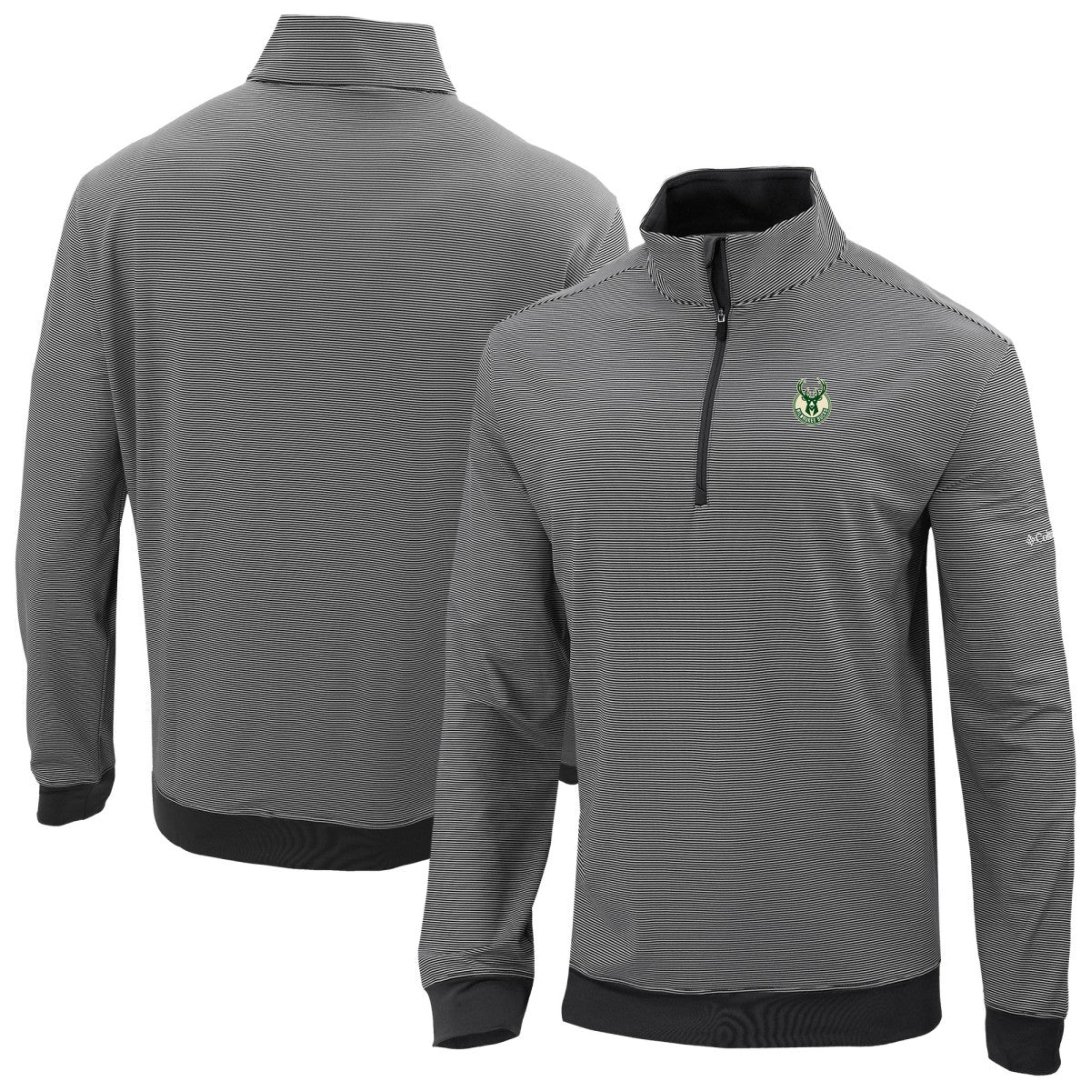 Milwaukee Bucks Omni-Wick Even Lie Quarter-Zip Top - Black | Columbia shop