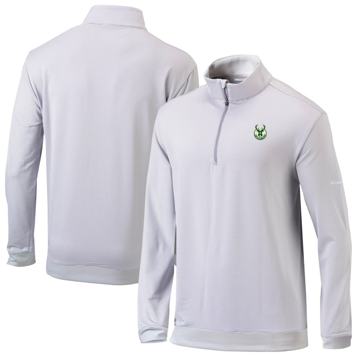 Milwaukee Bucks Omni-Wick Even Lie Quarter-Zip Top - Gray/White | Columbia shop