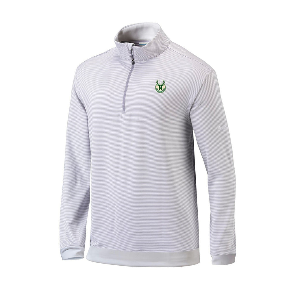 Milwaukee Bucks Omni-Wick Even Lie Quarter-Zip Top - Gray/White | Columbia shop
