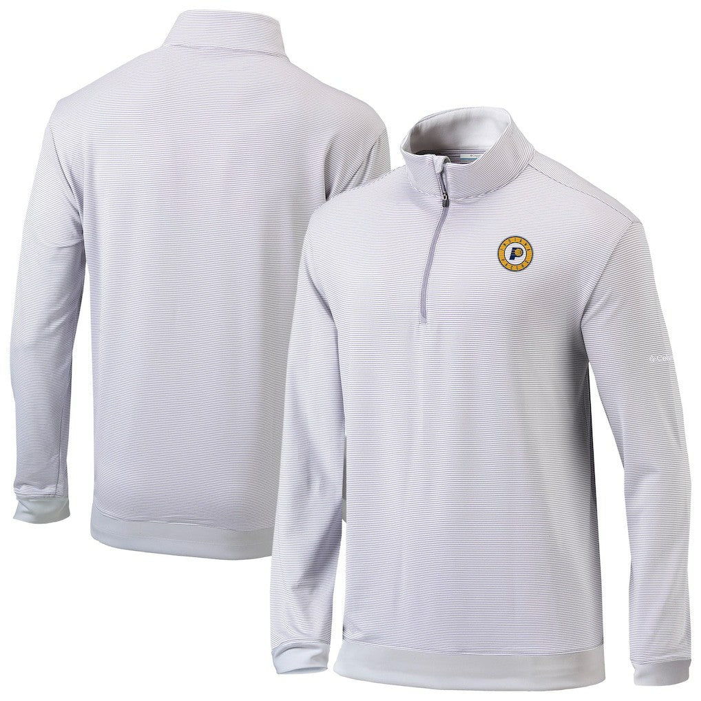 Indiana Pacers Omni-Wick Even Lie Quarter-Zip Top - Gray/White | Columbia shop