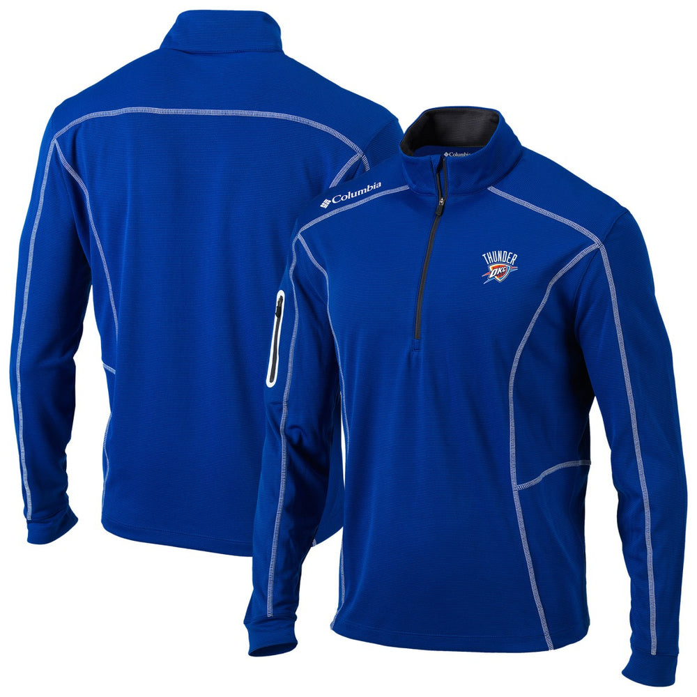 Oklahoma City Thunder Omni-Wick Shotgun Quarter-Zip Jacket - Blue | Columbia cheap