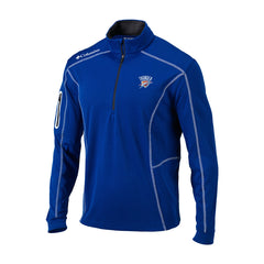 Oklahoma City Thunder Omni-Wick Shotgun Quarter-Zip Jacket - Blue | Columbia cheap