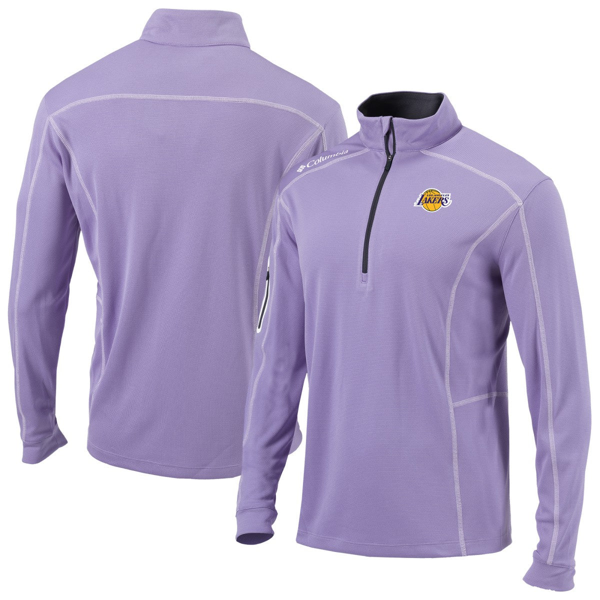 Los Angeles Lakers Omni-Wick Shotgun Quarter-Zip Jacket - Purple | Columbia cheap