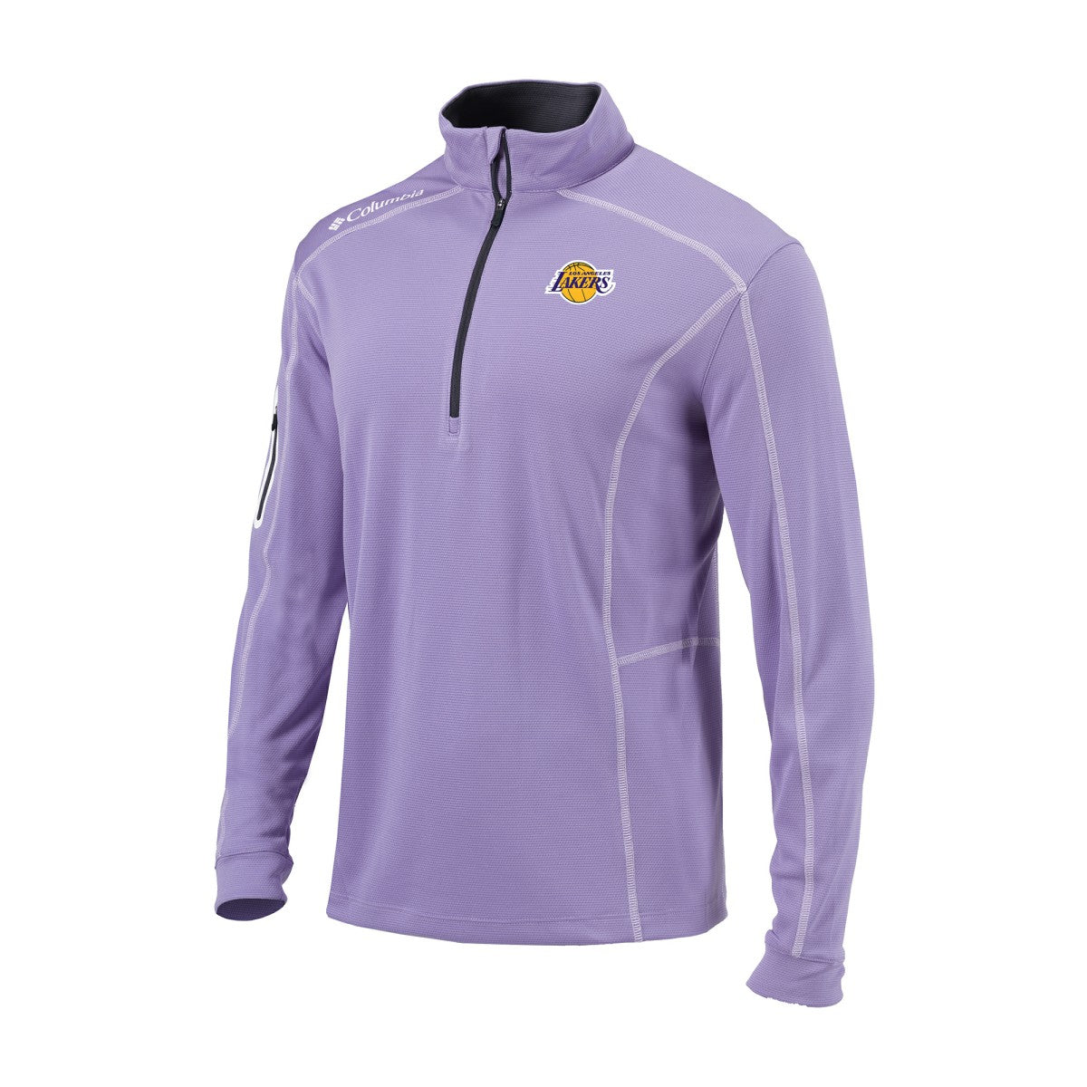 Los Angeles Lakers Omni-Wick Shotgun Quarter-Zip Jacket - Purple | Columbia cheap