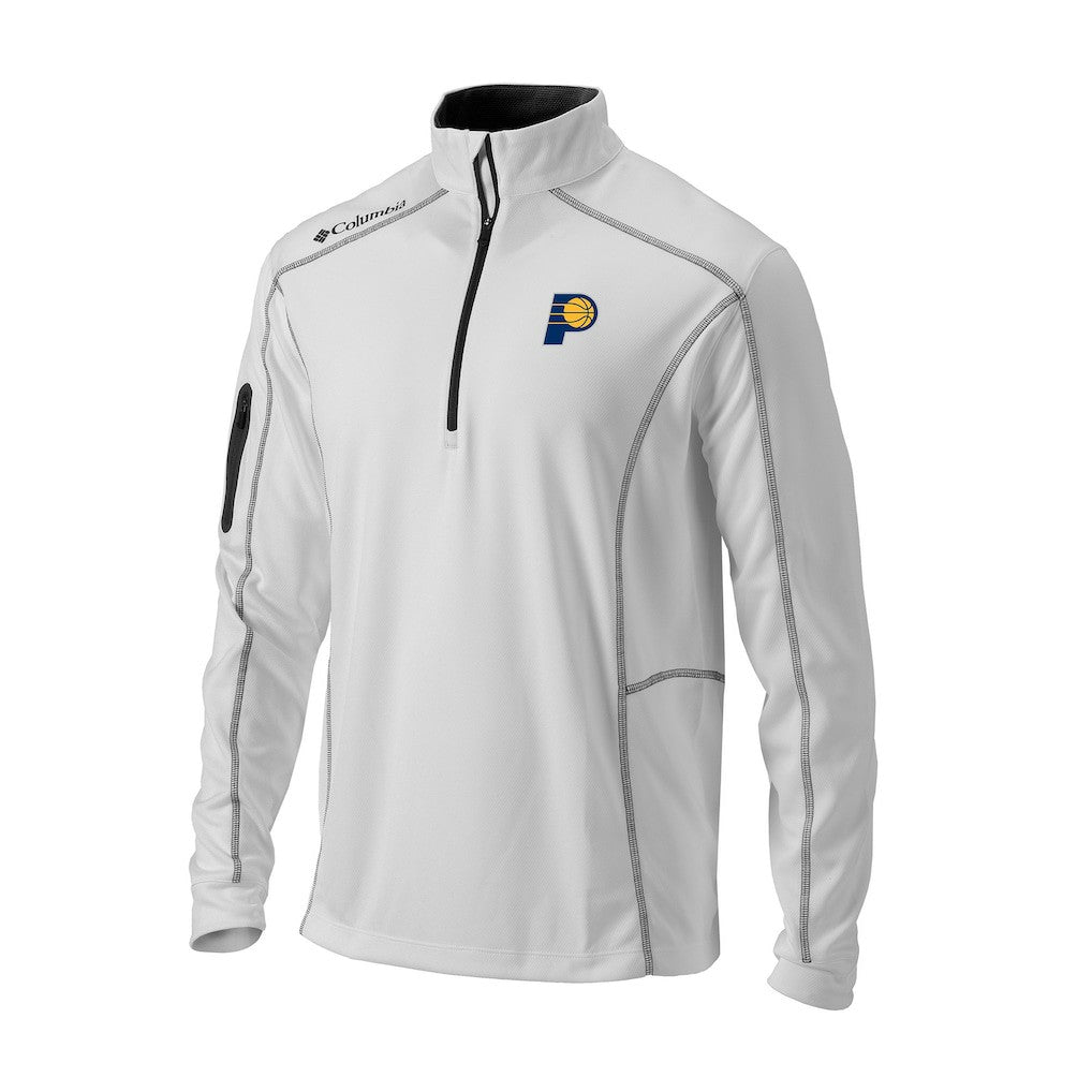 Indiana Pacers Omni-Wick Shotgun Quarter-Zip Jacket - White | Columbia on sale
