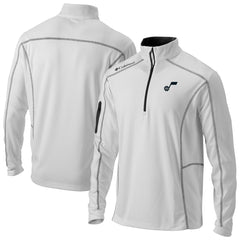 Utah Jazz Omni-Wick Shotgun Quarter-Zip Jacket - White | Columbia on sale